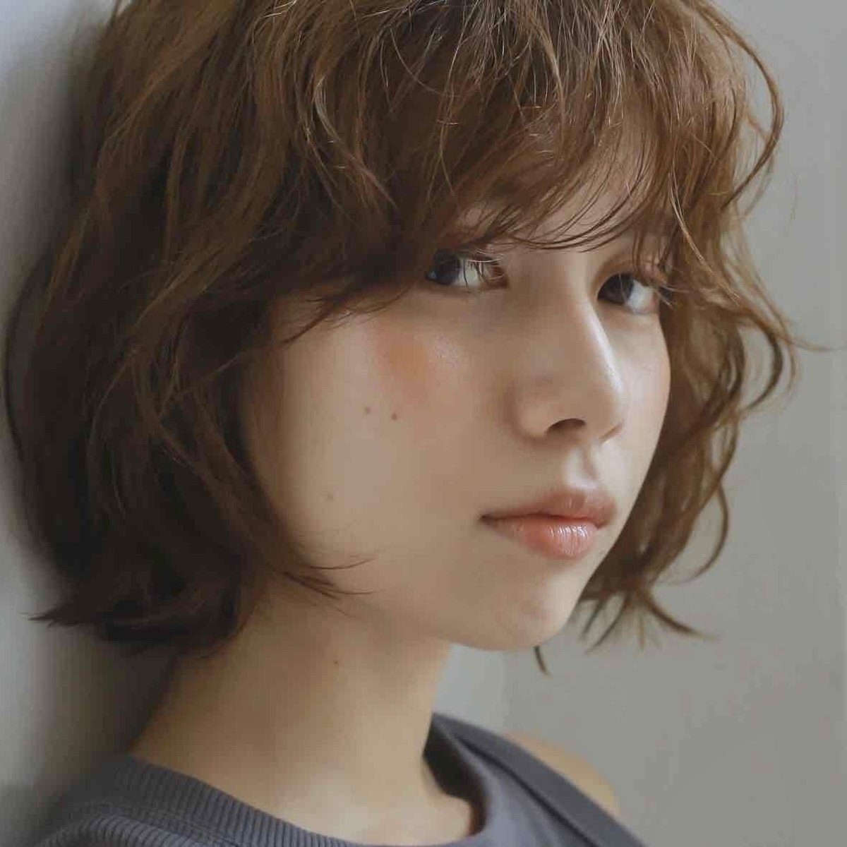 無造作パーマショートで朝のセット時間を短縮