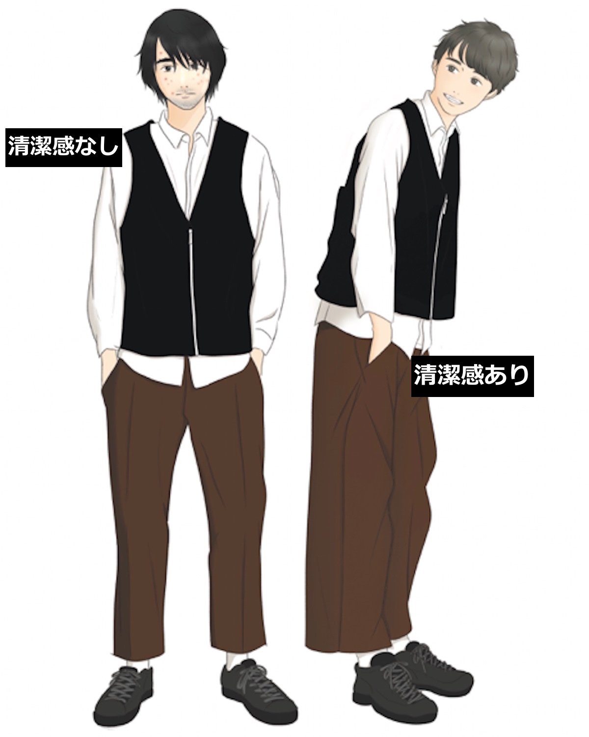 王道アップバングショートで誰からも好かれる新社会人に